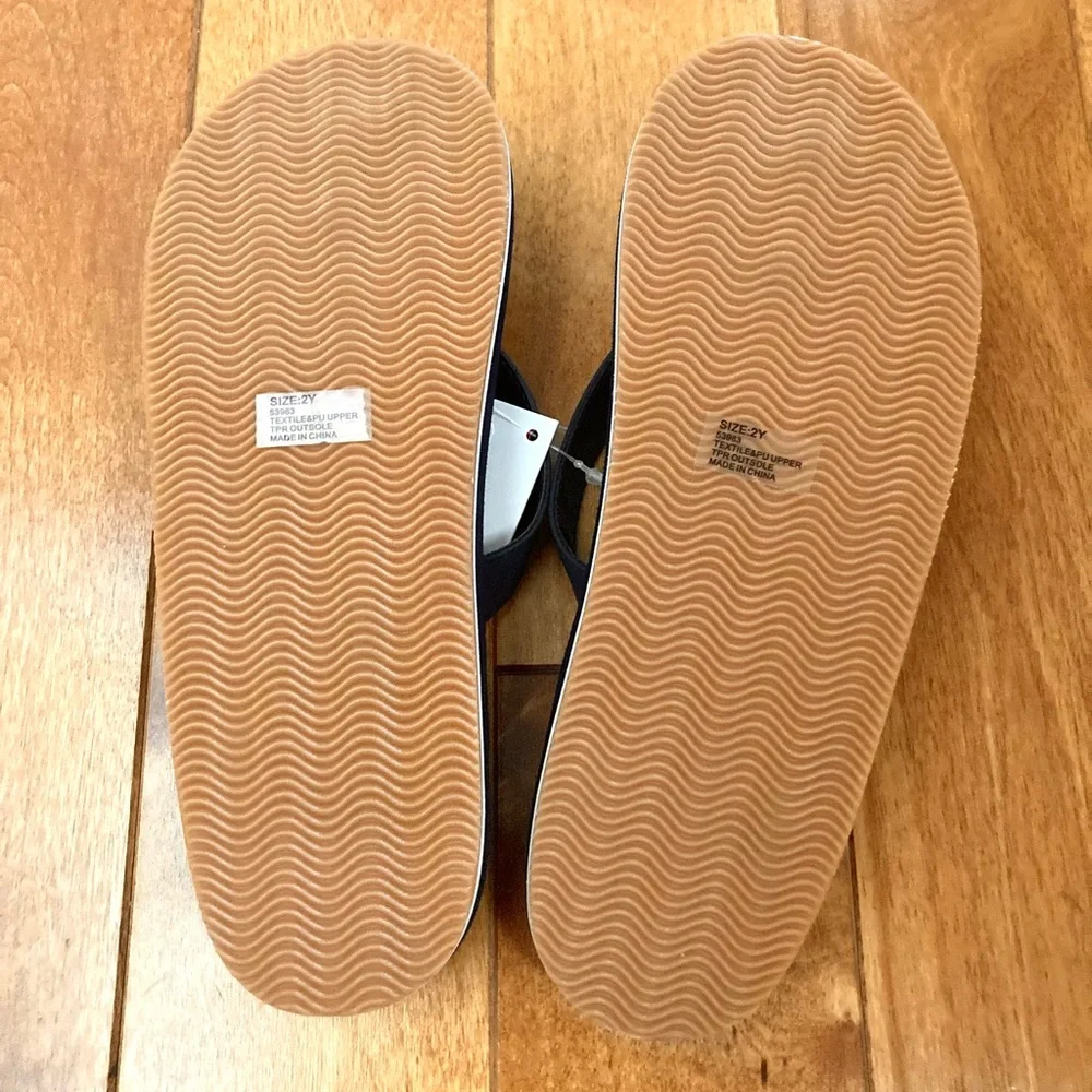 NWT Hanna Andersson Shark Flip Flops Size 2